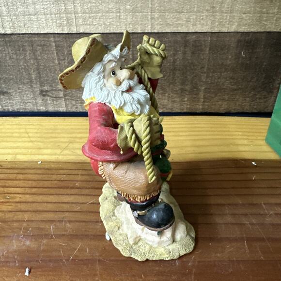Holiday Time Western Cowboy Santa With Rope In Box - Picture 3 of 7